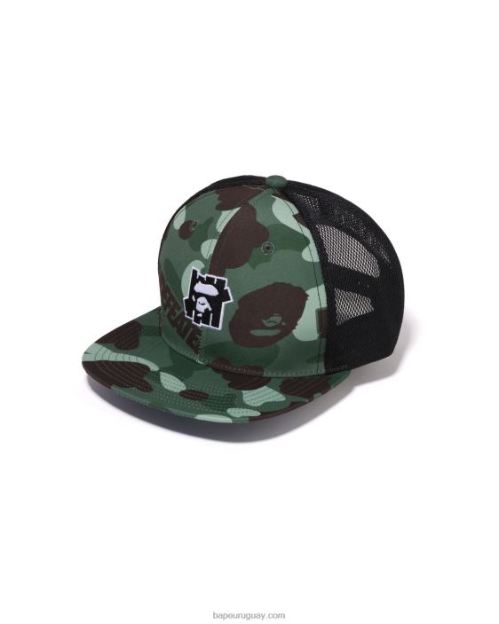 gorra de malla de camuflaje de color x undftd hombres ejercito verde 26D80516 A Bathing Ape