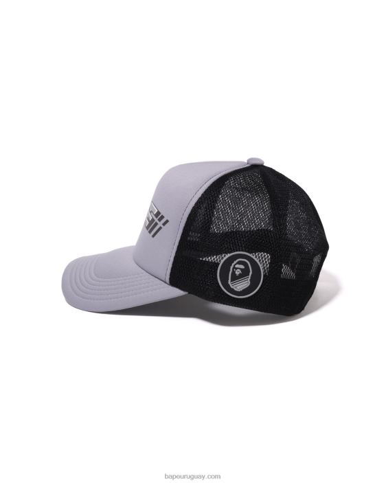 gorra de malla de corredor hombres gris 26D80389 A Bathing Ape