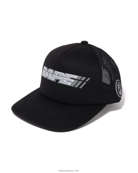 gorra de malla de corredor hombres negro 26D80388 A Bathing Ape