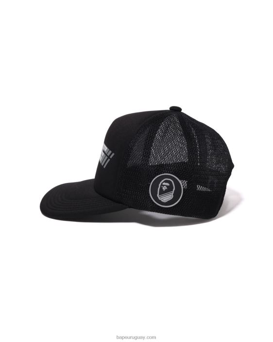 gorra de malla de corredor hombres negro 26D80388 A Bathing Ape