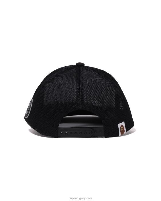 gorra de malla de corredor hombres negro 26D80388 A Bathing Ape