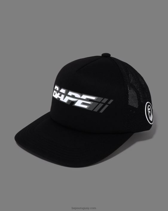 gorra de malla de corredor hombres negro 26D80388 A Bathing Ape