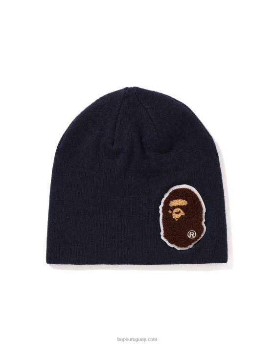 gorra de punto de cabeza grande hombres azul 26D80591 A Bathing Ape