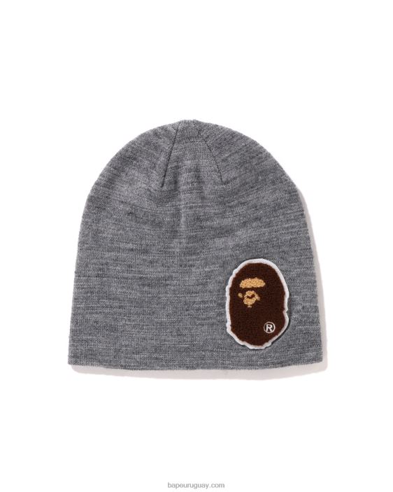 gorra de punto de cabeza grande hombres gris 26D80590 A Bathing Ape
