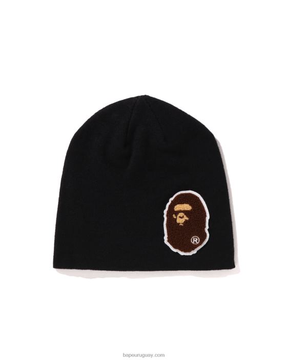 gorra de punto de cabeza grande hombres negro 26D80589 A Bathing Ape