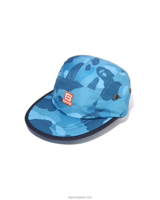gorra jet de camuflaje de nido de abeja hombres azul claro 26D80413 A Bathing Ape