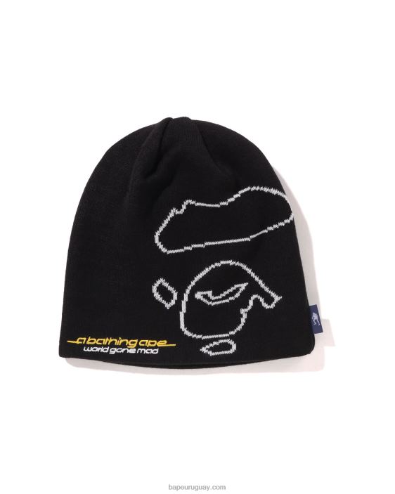 gorra tejida con cara hombres negro 26D80496 A Bathing Ape