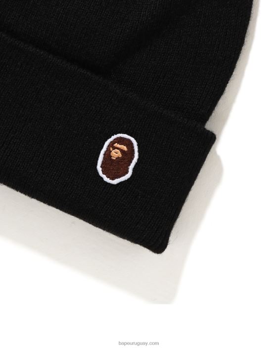 gorra tejida de un punto hombres negro 26D80593 A Bathing Ape