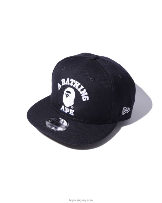gorra universitaria con cierre a presión new era hombres Azul marino 26D80576 A Bathing Ape