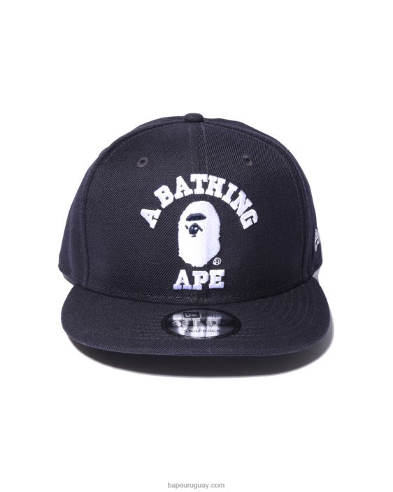 gorra universitaria con cierre a presión new era hombres Azul marino 26D80576 A Bathing Ape