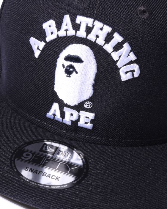 gorra universitaria con cierre a presión new era hombres Azul marino 26D80576 A Bathing Ape