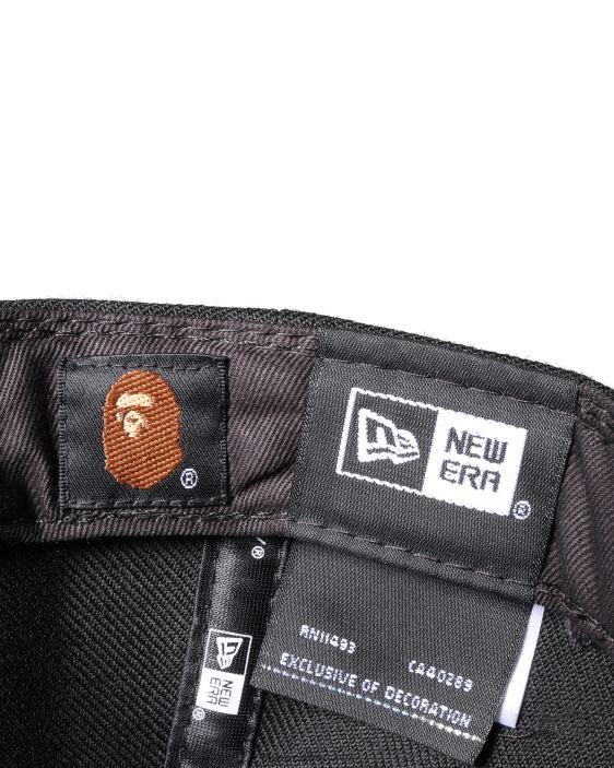 gorra universitaria con cierre a presión new era hombres negro 26D80575 A Bathing Ape