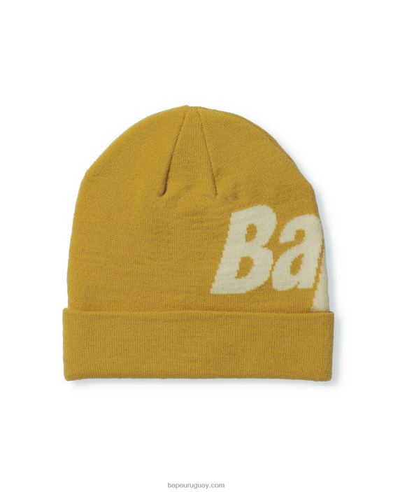gorro de lana hombres amarillo empañado 26D80632 A Bathing Ape