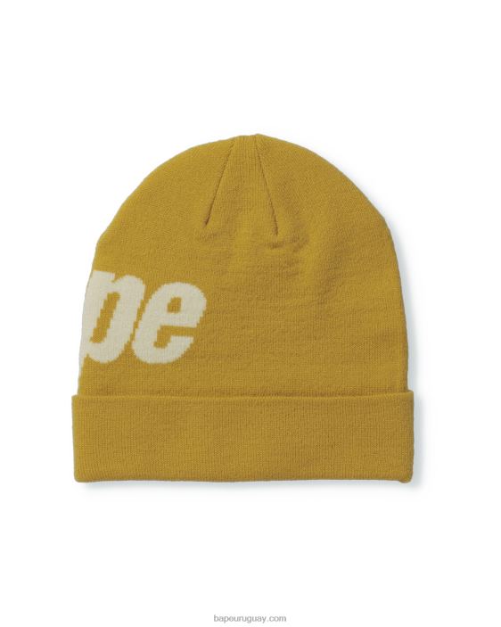 gorro de lana hombres amarillo empañado 26D80632 A Bathing Ape