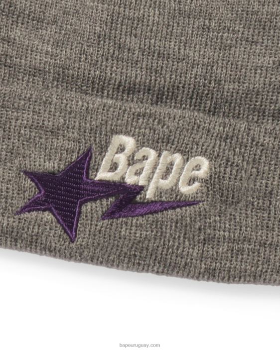 gorro de lana hombres gris 26D80641 A Bathing Ape