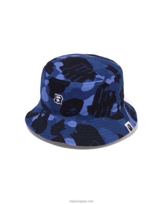 sombrero de pescador de franela de camuflaje de color x undftd hombres Azul marino 26D80519 A Bathing Ape