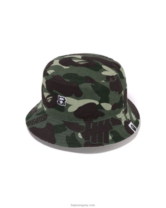 sombrero de pescador de franela de camuflaje de color x undftd hombres ejercito verde 26D80518 A Bathing Ape