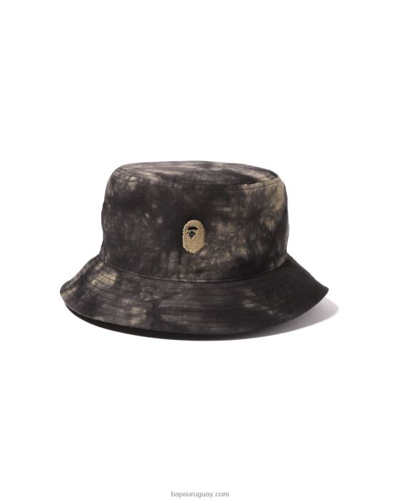 sombrero de pescador de un punto con efecto tie dye hombres negro 26D80569 A Bathing Ape
