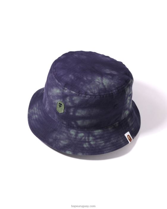 sombrero de pescador de un punto con efecto tie dye hombres púrpura 26D80570 A Bathing Ape