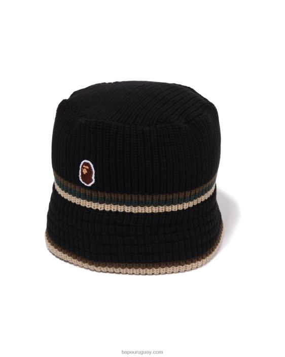 sombrero triturador de cabeza de un punto hombres negro 26D80417 A Bathing Ape