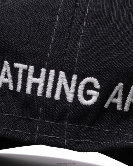 tapa de panel de un punto hombres negro 26D80537 A Bathing Ape