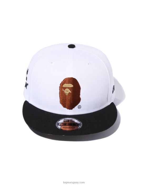 x new era head 9 gorra cincuenta hombres blanco 26D80563 A Bathing Ape