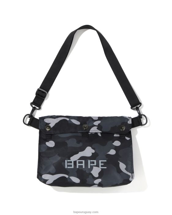 bolsa de hombro con diseño de camuflaje degradado hombres gris oscuro 26D80769 A Bathing Ape