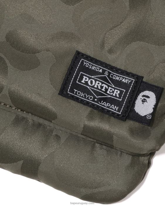 bolsa de hombro de camuflaje sólido x porter hombres ejercito verde 26D80548 A Bathing Ape