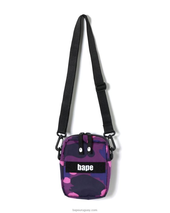 bolsa de hombro militar de camuflaje de color hombres púrpura 26D80770 A Bathing Ape