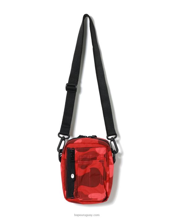bolsa de hombro militar de camuflaje de color hombres rojo brillante 26D80772 A Bathing Ape