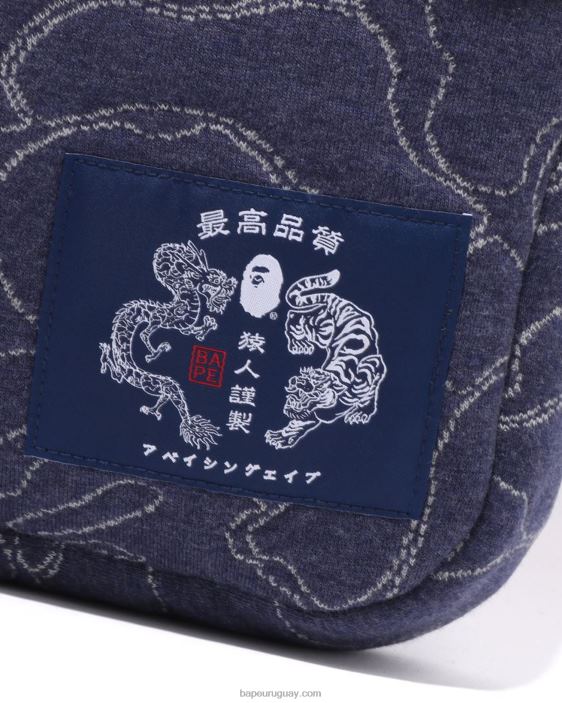 bolso de hombro abc camuflado hombres Azul marino 26D80421 A Bathing Ape