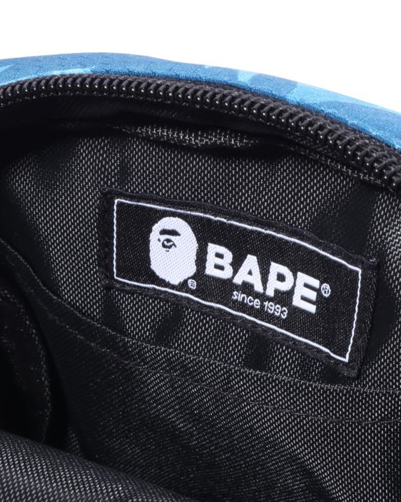 bolso de hombro mini con diseño de panal de abeja hombres azul claro 26D80409 A Bathing Ape