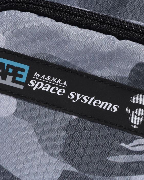 bolso de hombro mini con diseño de panal de abeja hombres gris 26D80410 A Bathing Ape