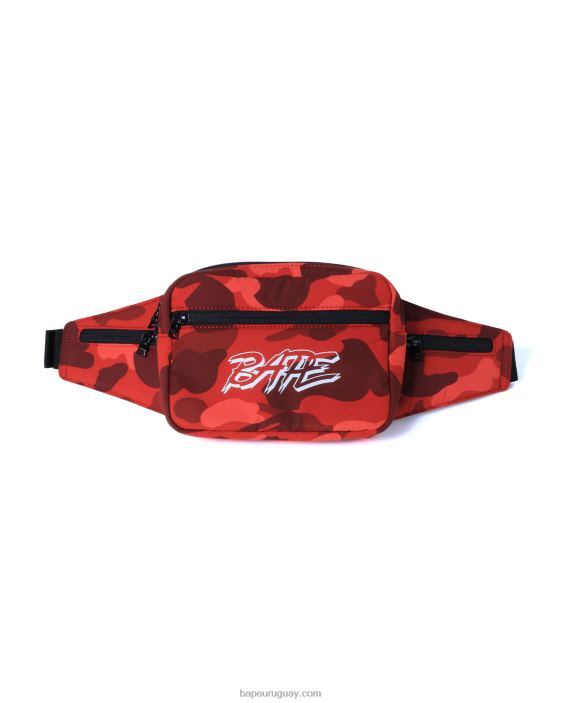 riñonera color camo hombres rojo brillante 26D80762 A Bathing Ape