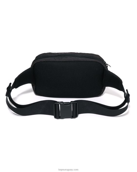 riñonera de camuflaje sólido x Porter hombres negro 26D80431 A Bathing Ape