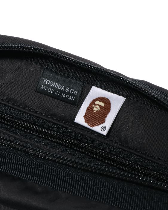 riñonera de camuflaje sólido x Porter hombres negro 26D80431 A Bathing Ape