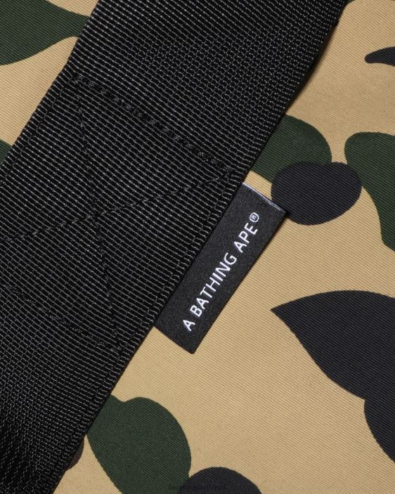 1er bolso de lona de camuflaje hombres amarillo 26D80465 A Bathing Ape
