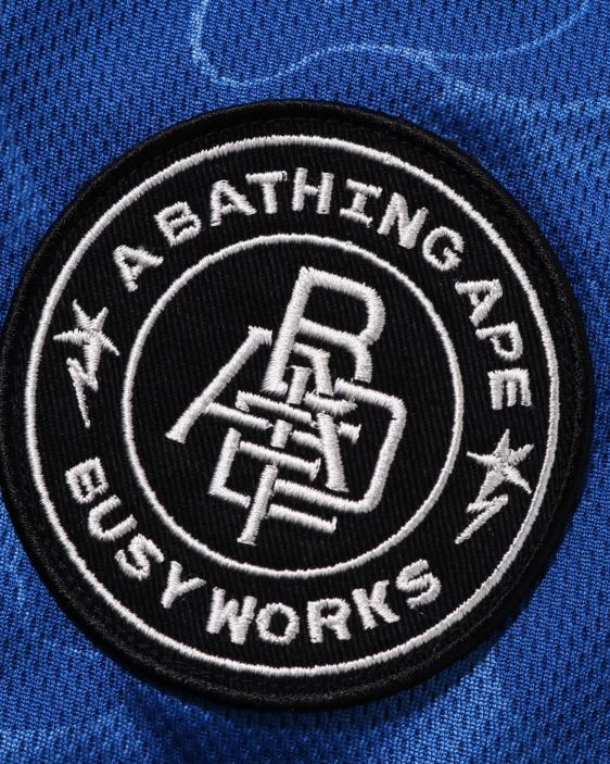 pantalones cortos de fútbol hombres azul 26D80356 A Bathing Ape