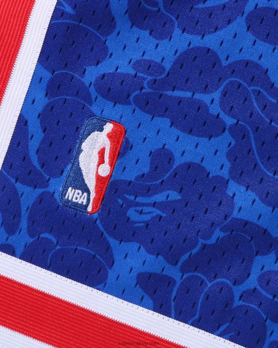 pantalones cortos de jersey x m&n brooklyn nets hombres azul 26D80373 A Bathing Ape