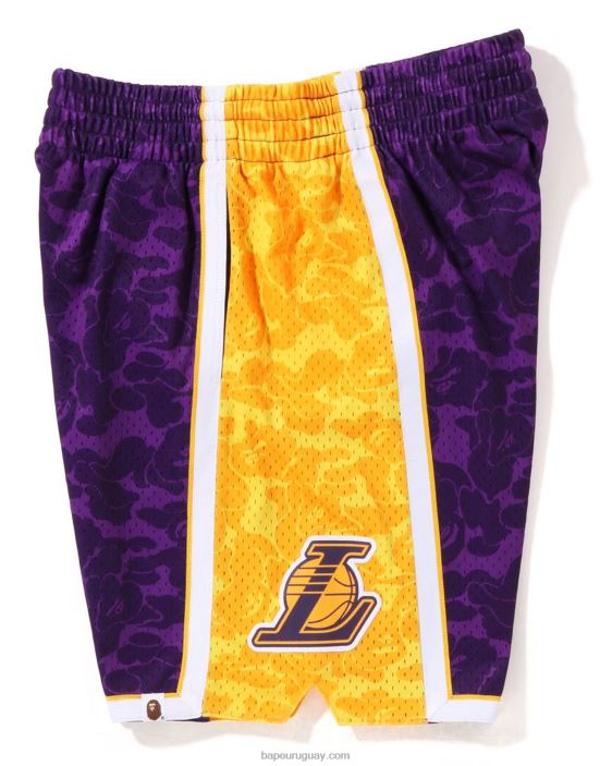 pantalones cortos de jersey x m&n los angeles lakers hombres púrpura 26D80361 A Bathing Ape