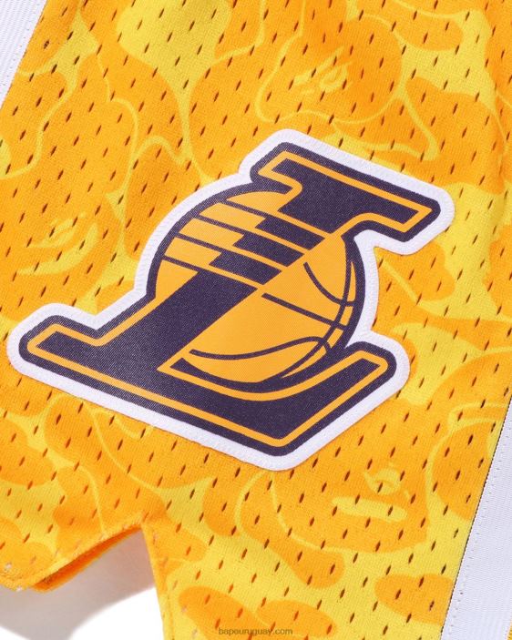 pantalones cortos de jersey x m&n los angeles lakers hombres púrpura 26D80361 A Bathing Ape