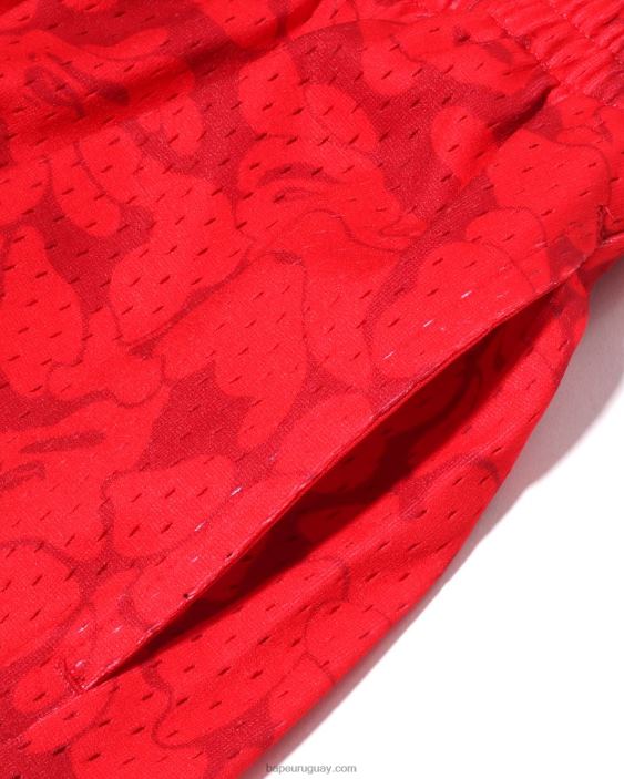 pantalones cortos de jersey x m&n miami heat hombres rojo brillante 26D80370 A Bathing Ape