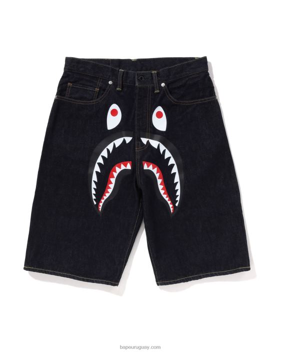 pantalones cortos de mezclilla de tiburón hombres mezclilla 26D80220 A Bathing Ape