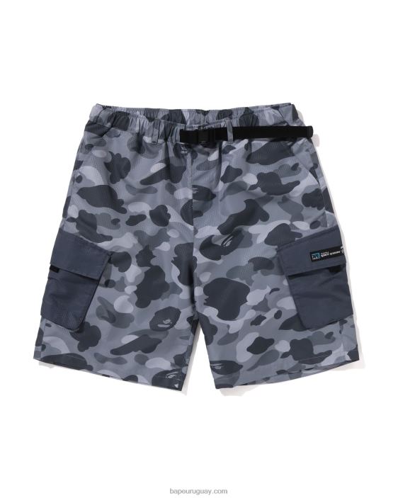 shorts cargo camuflados de nido de abeja hombres gris 26D8097 A Bathing Ape