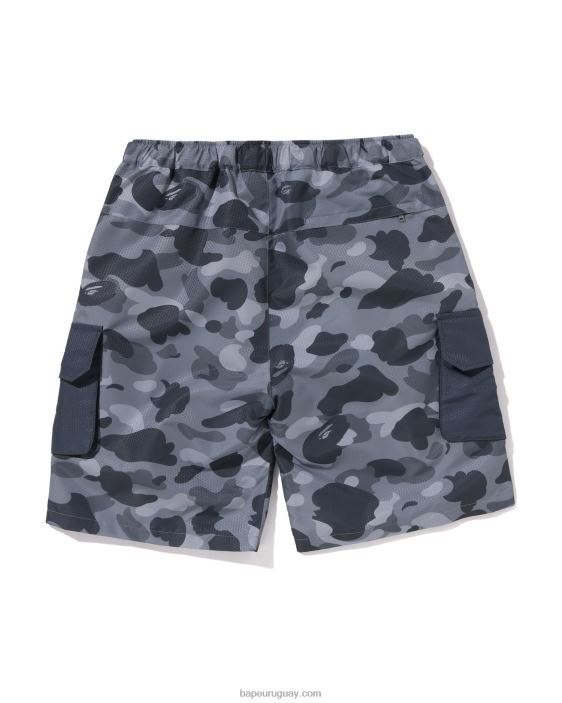 shorts cargo camuflados de nido de abeja hombres gris 26D8097 A Bathing Ape