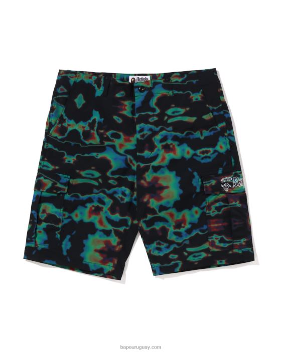 shorts cargo con termografía hombres negro 26D8025 A Bathing Ape