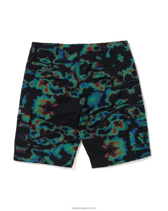 shorts cargo con termografía hombres negro 26D8025 A Bathing Ape