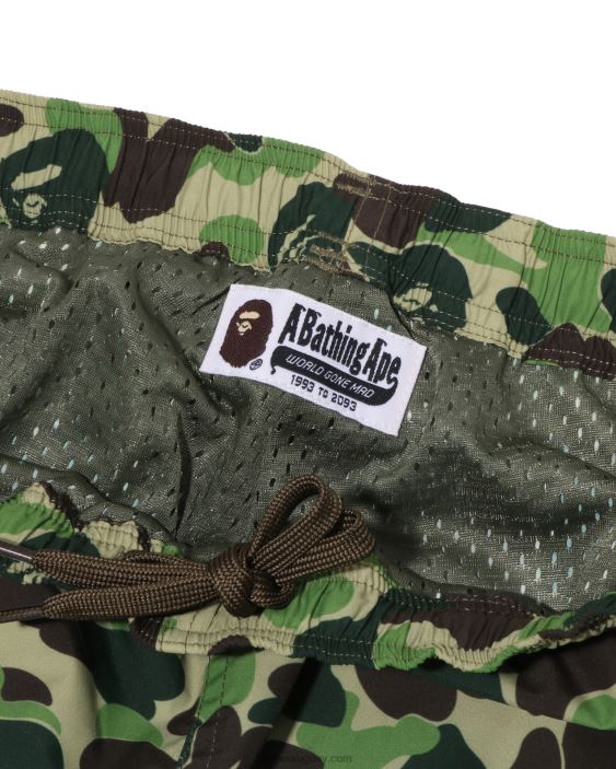 shorts de playa camuflados abc hombres ejercito verde 26D8045 A Bathing Ape