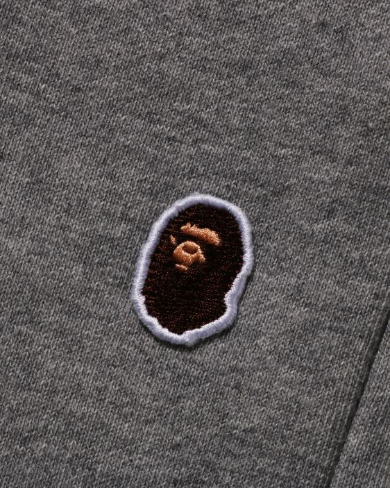 shorts deportivos de un punto con cabeza hombres gris 26D80105 A Bathing Ape