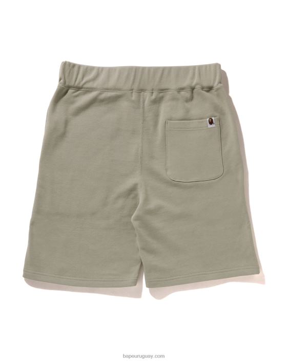 shorts deportivos de un punto con cabeza hombres gris pardo 26D80101 A Bathing Ape